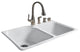 Designer Select Off Set Double Bowl - Self Rimming