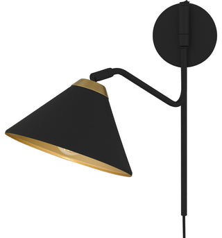Quoizel ALS8810 Alscott 12" Tall Wall Sconce - Matte Black