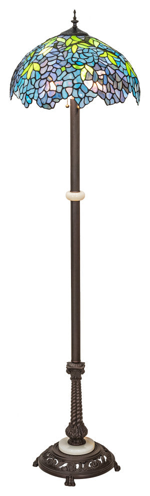 62 High Tiffany Wisteria Floor Lamp