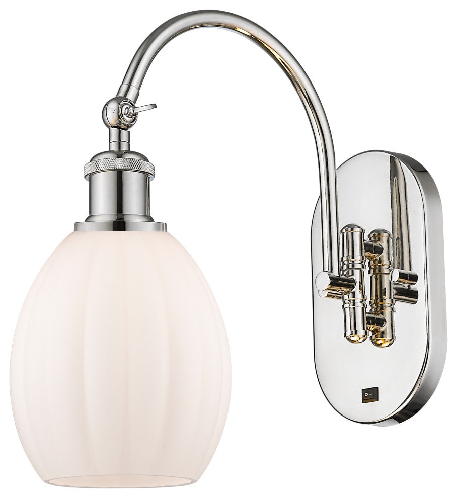 Innovations 518-1W-PN-G81-LED Eaton 1 Light 6" Sconce, Polished Nickel