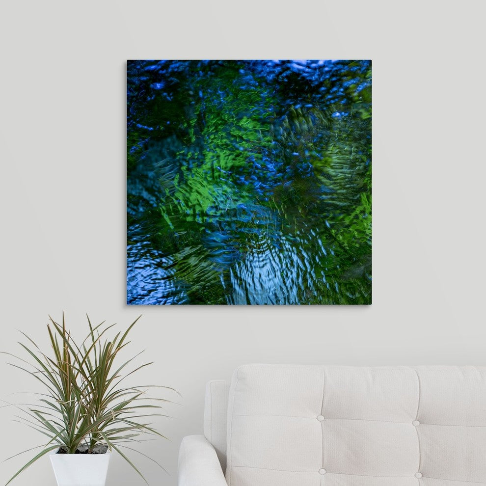 "Monet's Pool I" Wrapped Canvas Art Print, 24"x24"x1.5"