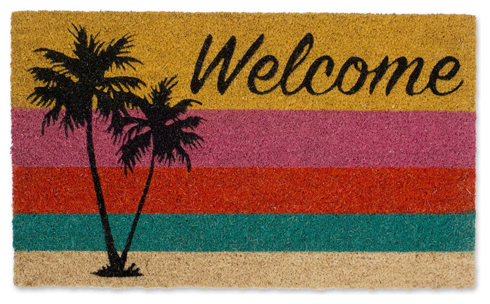 DII Welcome Palm Tree Doormat