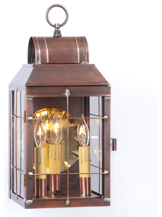 Martha's Wall Lantern, Antiqued Solid Copper