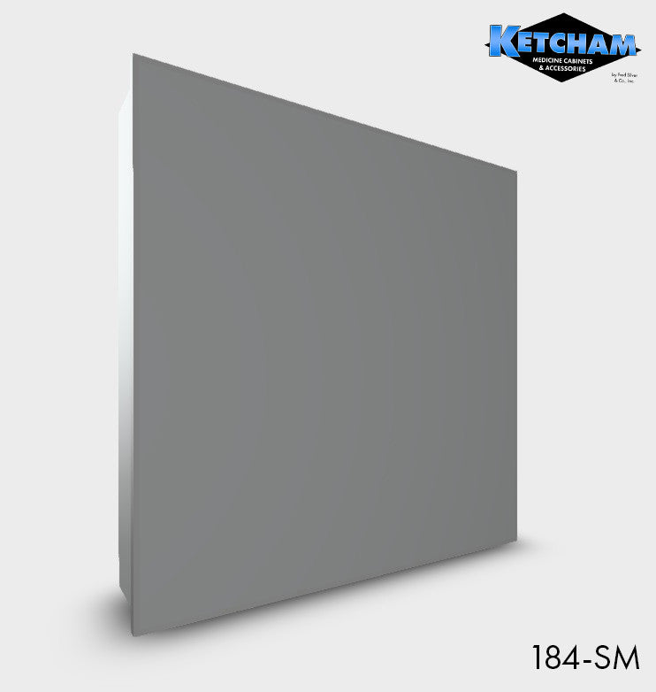 Deluxe Series Medicine Cabinet, 24"x24", Stainless Steel Frame, Surface Mount