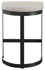 Uttermost Ivanna Black Iron Counter Stool, 23591