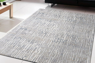 Castilla Gray And Multicolor Area Rug, 3.11'x5.7'