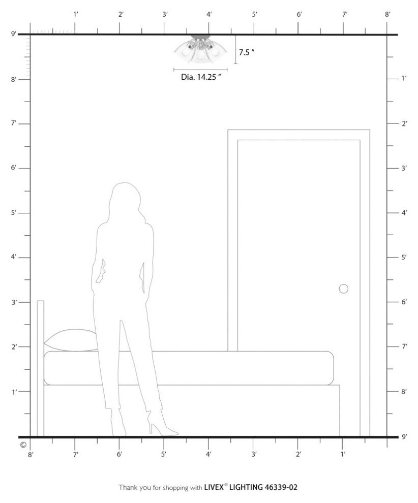 Montgomery 3 Light Polished Brass Semi-Flush