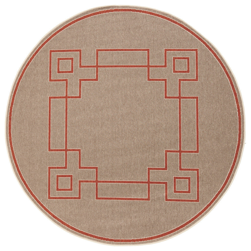 Alfresco Area Rug, 7'3" Round