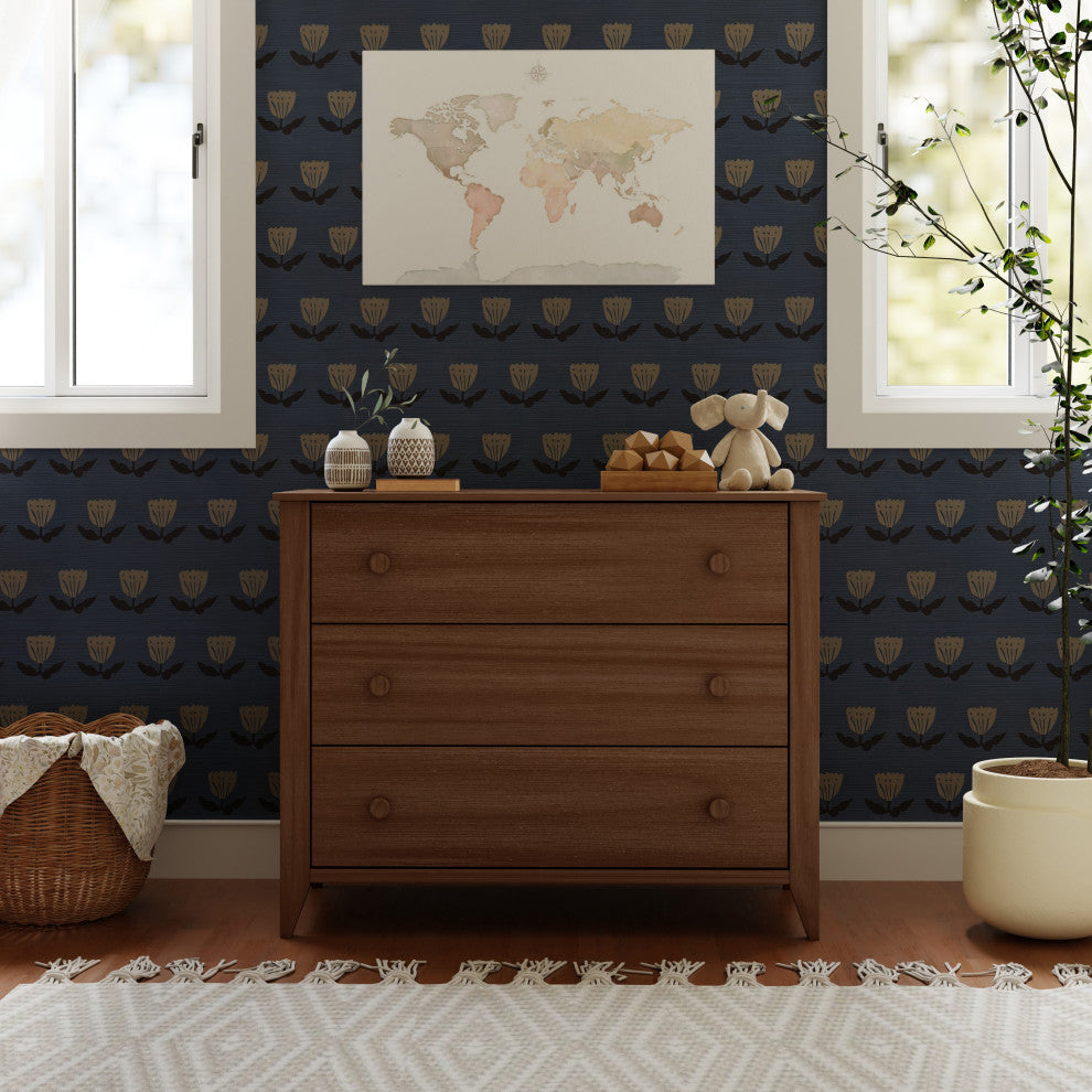 Sprout 3-Drawer Changer Dresser With Removable Changing Tray, Natural Walnut