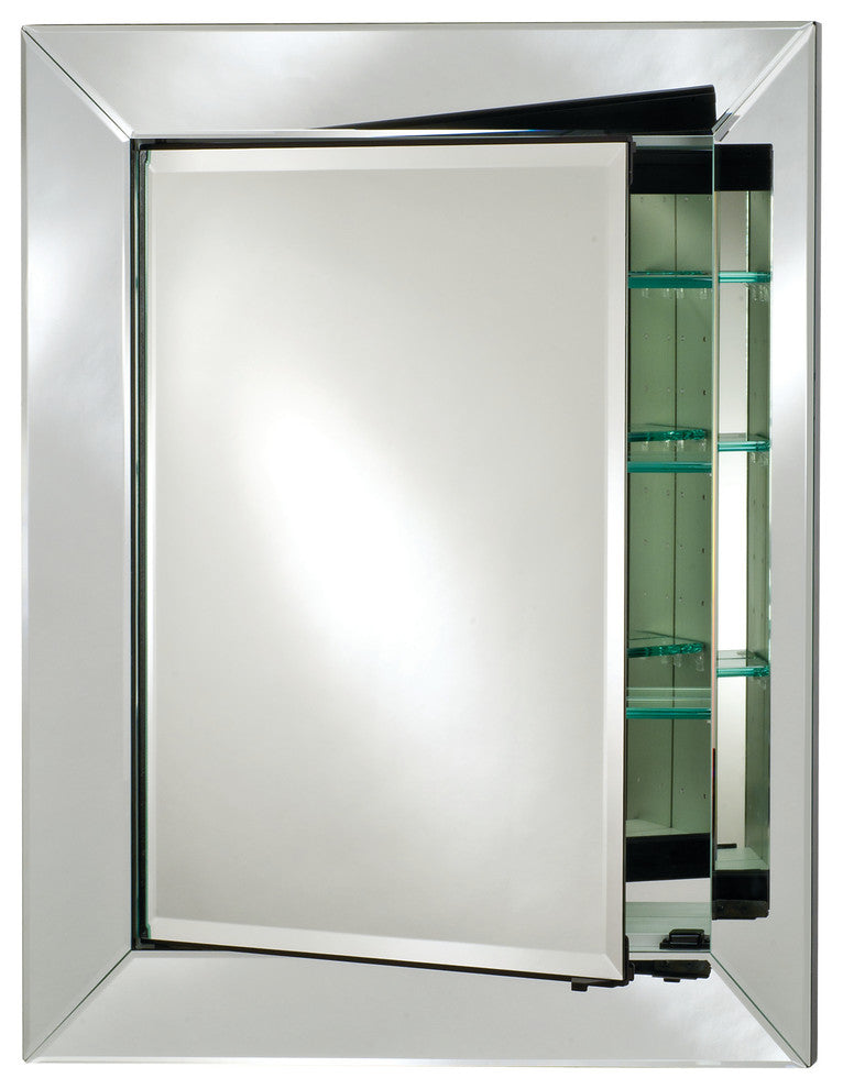 Radiance Contemporary Single Door Medicine Cabinet, 18"x31"