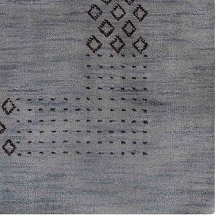 HAND KNOTTED LOOM WOOL ECO - FRIENDLY AREA RUGS  - Light Blue,Contemporary