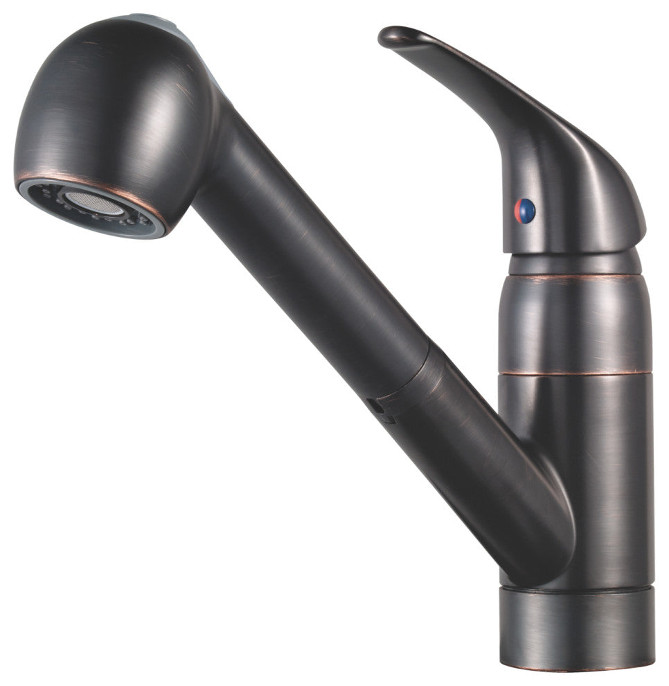 Pfirst Series 1-Handle Pull-Out Kitchen Faucet, Tuscan Bronze