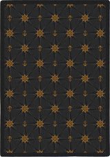 Kaleidoscope Rug, Mariner's Tale, Onyx, 7'8"x10'9"