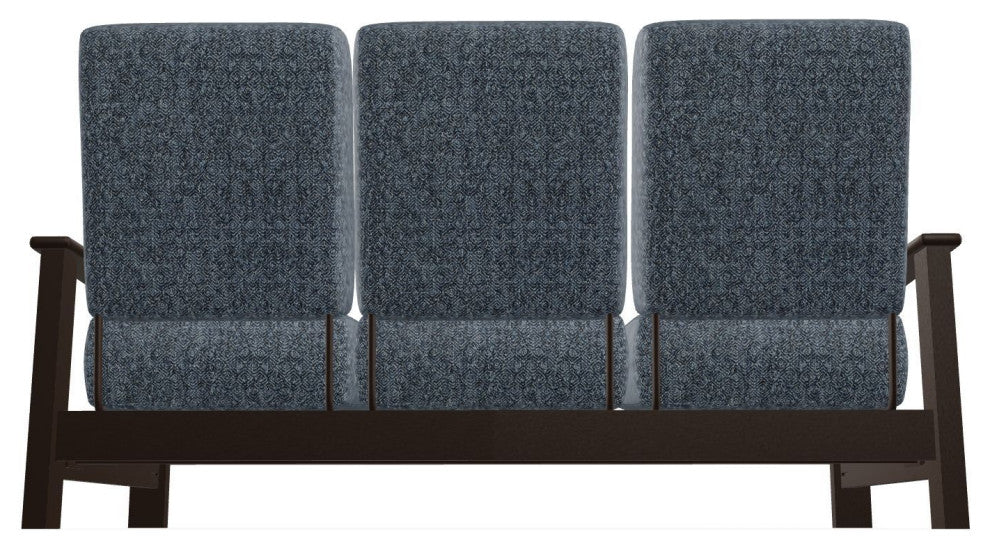 Leeward Deep Seat 3-Seat Outdoor Sofa, Restore Indigo/Kona