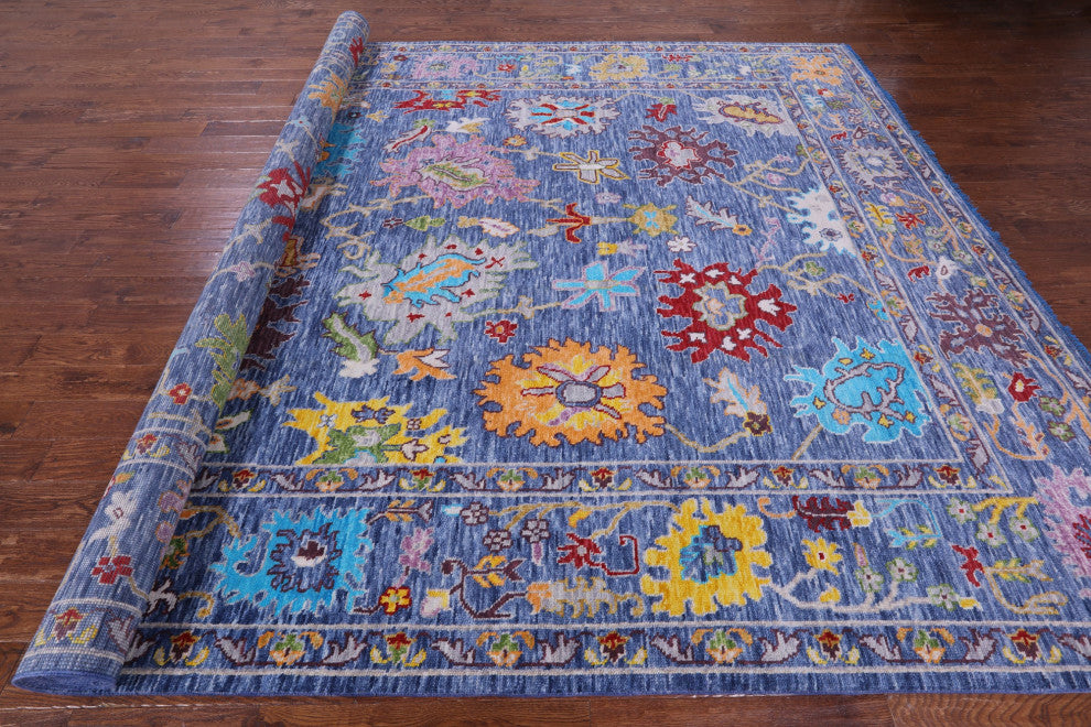 10' 1" X 13' 11" Turkish Oushak Handmade Rug - Q15677