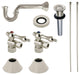Plumbing Sink Trim Kit, P-Trap and Drain, Polished Nickel