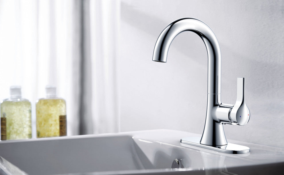 Ultra Faucets UF3800X Single Handle Bathroom Faucet, Polished Chrome
