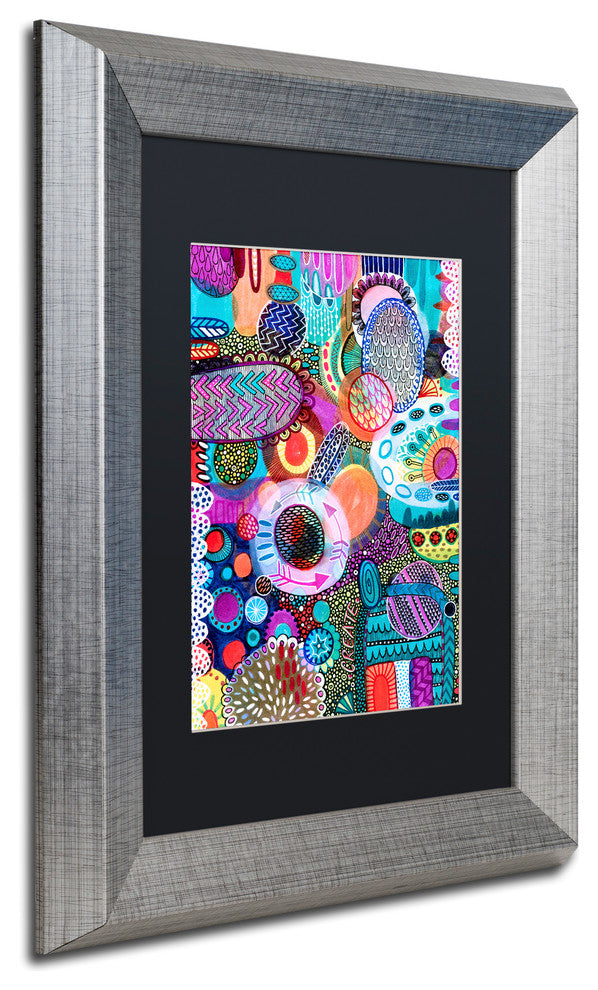 Hello Angel 'Creation' Art, Silver Frame, Black Mat, 14x11