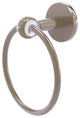 Clearview Towel Ring with Twisted Accents, Antique Pewter