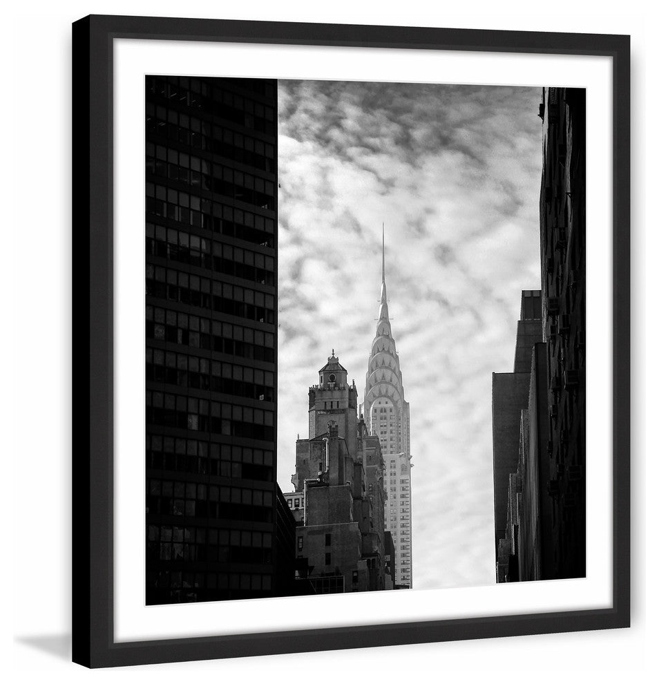 "Chrysler Building New York 2" Framed Painting Print, 32"x32"