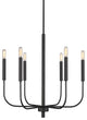 Rustic and Modern 6 - Light Forged Chandelier
