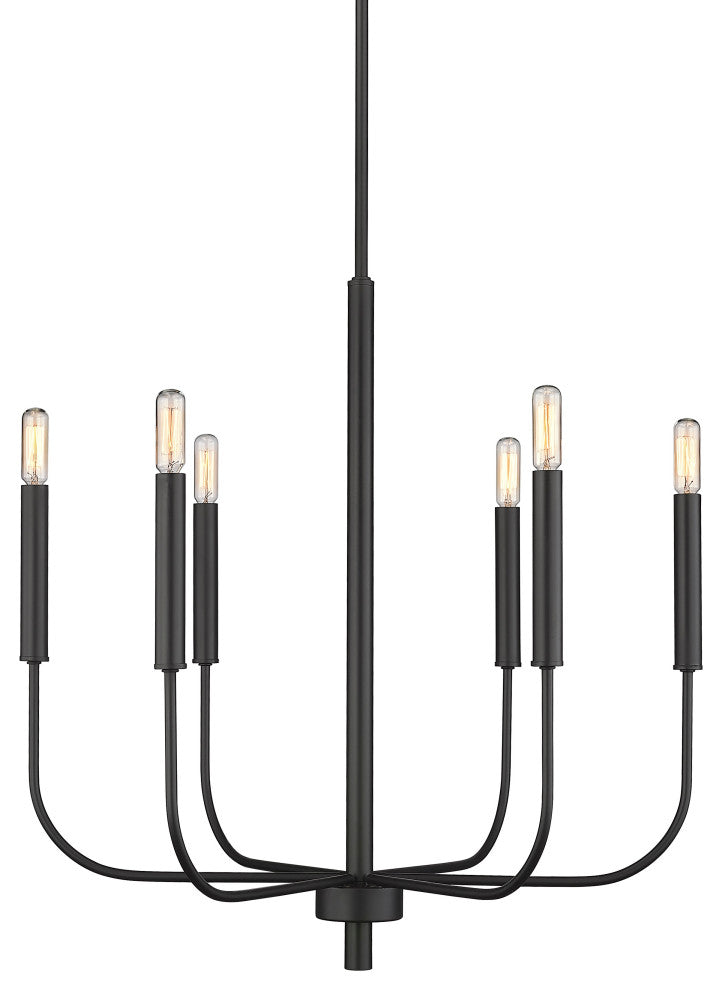 Rustic and Modern 6 - Light Forged Chandelier