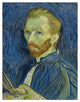 "Self-Portrait, 1889" Digital Paper Print by Vincent van Gogh, 14"x18"