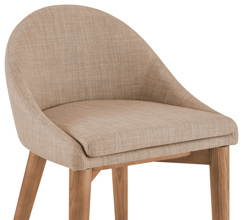 Baruch Counter Stool, Tan/Walnut