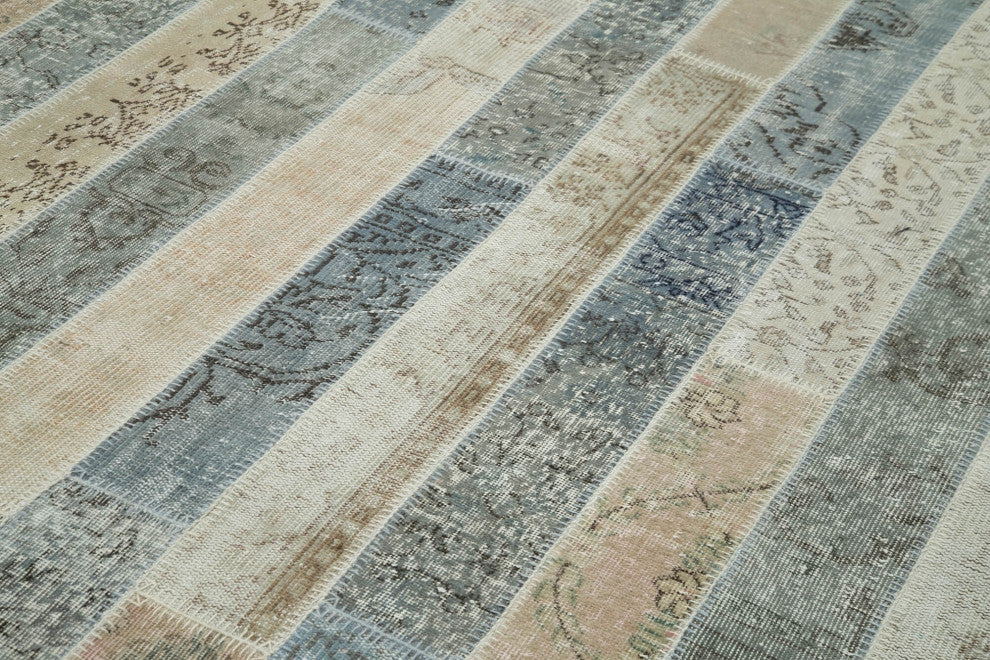 Rug N Carpet - Handwoven Anatolian 6' 8" x 10' 0" Antique Patchwork Area Rug
