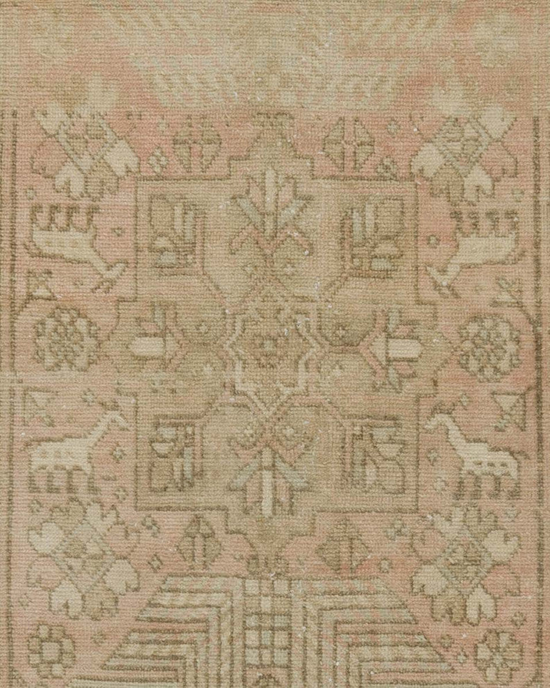 Vintage Oriental Hand-Knotted Runner - 3' 1" x 12' 2" (37 in. x 146 in.)