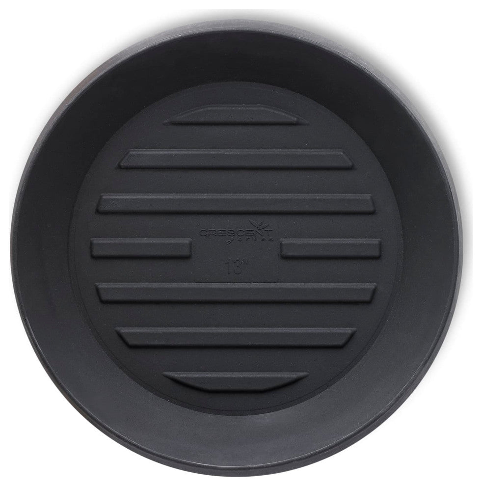 Universal Round Plant Saucer, Drip Tray, Inner Diameter 13" x Outer 17", Black