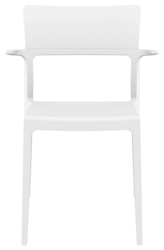 Plus Arm Chair, White, Set of 2