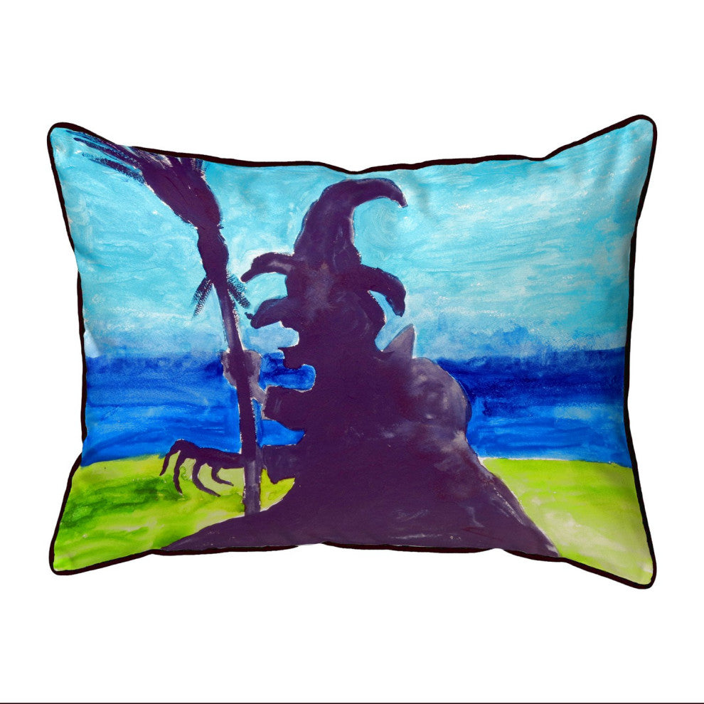 Betsy Drake Wicked Witch Extra Large Zippered Pillow 20x24
