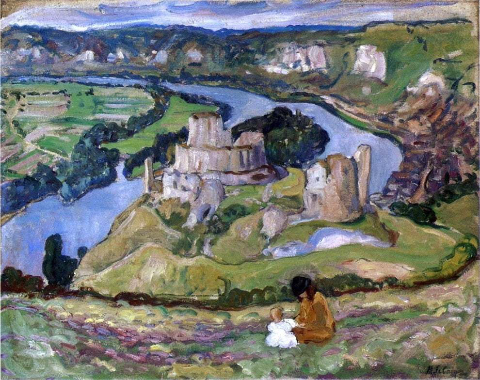 Henri Lebasque Ruins of Chateau Galliard at Andelys Gallery Wrapped Canvas Print