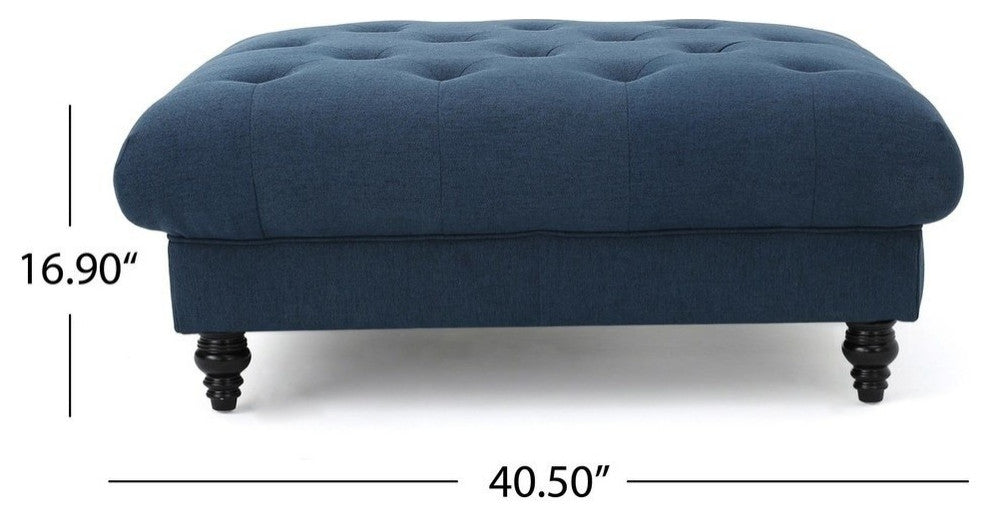 GDF Studio Parisian Coffee Table, Dark Blue