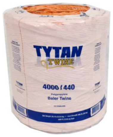 Tytan International PBT4440TONBP Polypropylene Baler Twine, 4000'', Orange