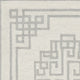 5'X7' Ivory Grey Hand Tufted Bordered Greek Key Indoor Area Rug