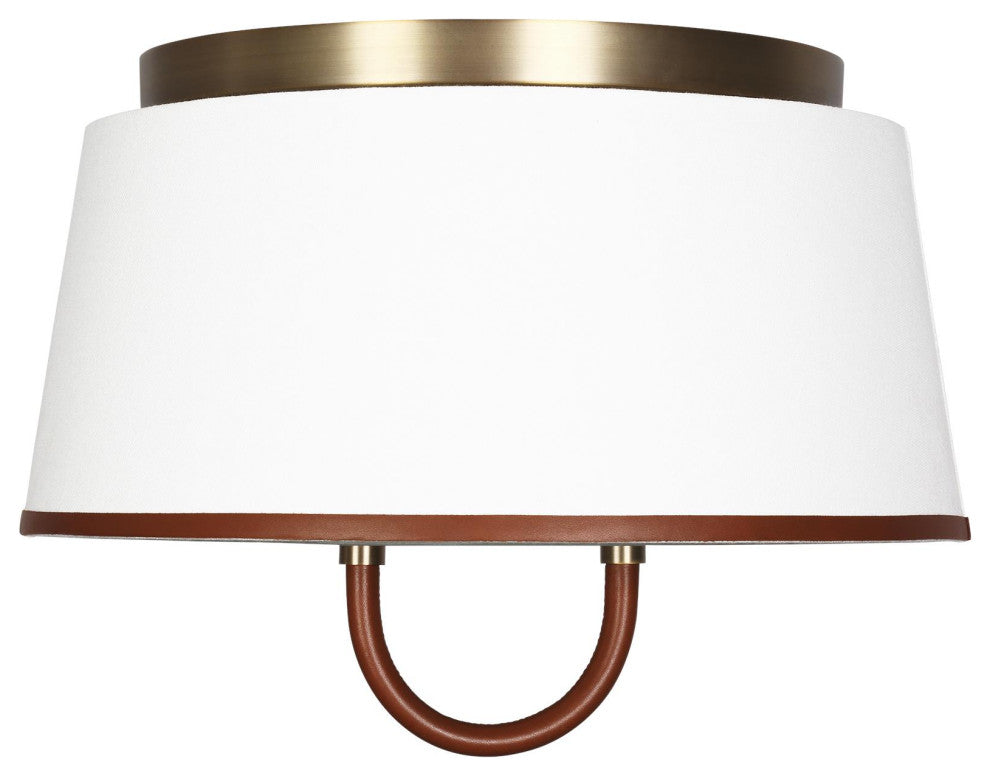 Katie Medium Flush Mount, Time Worn Brass
