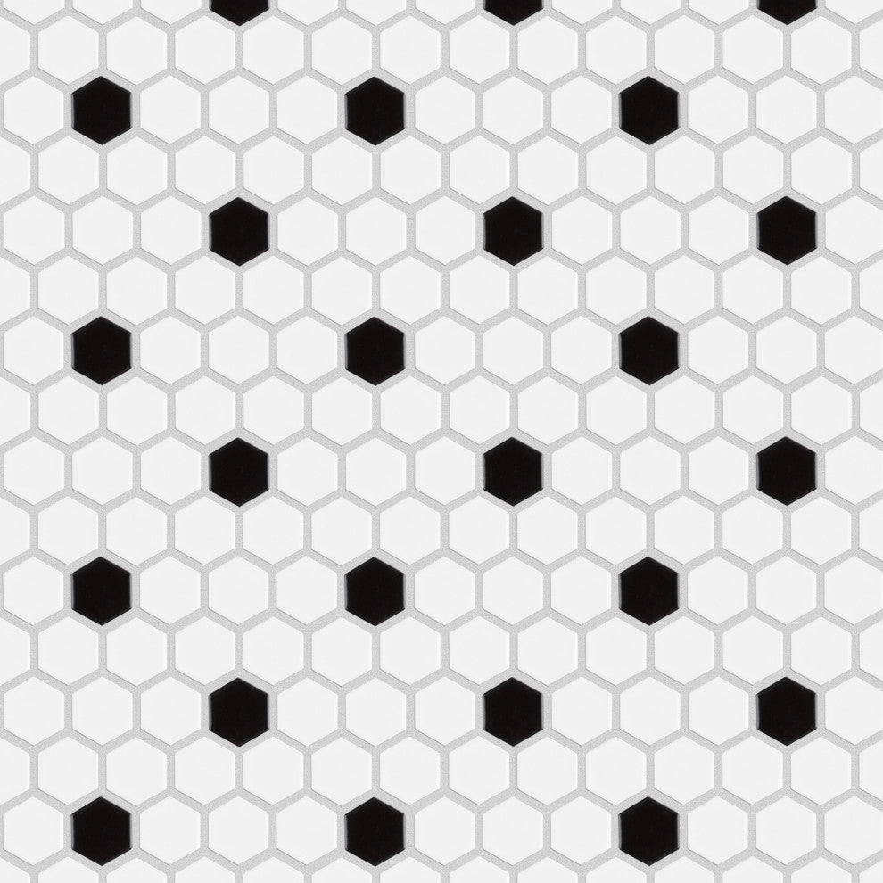 Madison 1" Hex Porcelain Floor and Wall Tile, Pallet