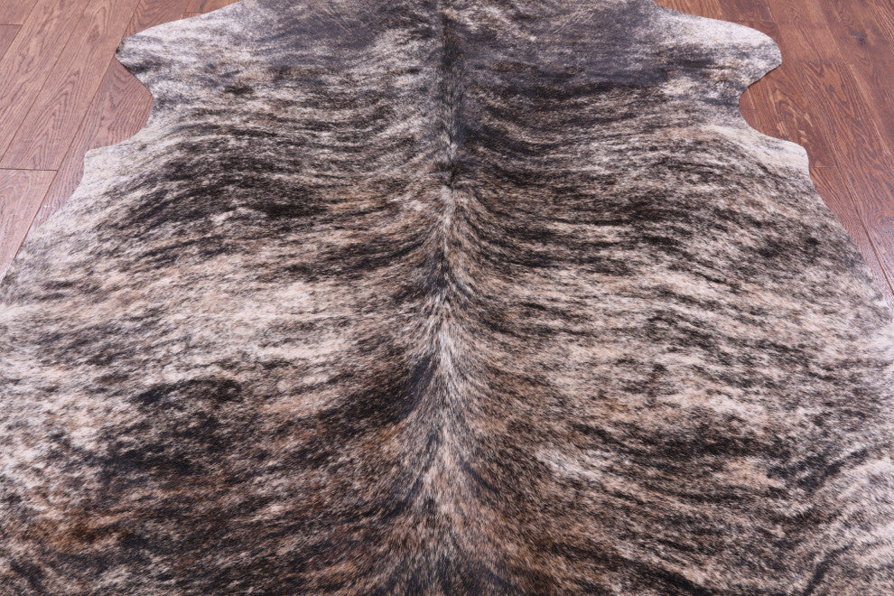 Brindle Natural Cowhide Rug 7' 1" X 6' 4" C2328