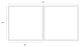 Double Cross,, Set of 2, 48"x48", Black Floater Frame