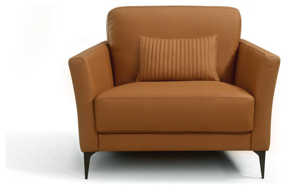 ACME Tussio Chair W/Pillow, Saddle Tan