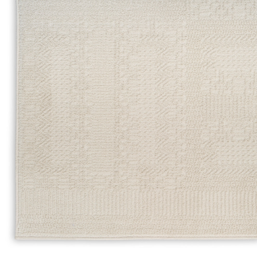 Nourison Nordic 2' x 6' Ivory Modern Indoor Rug