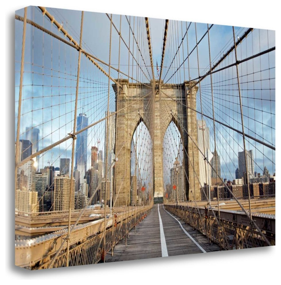 "Brooklyn Bridge" By Alan Blaustein, Giclee Print on Gallery Wrap Canvas