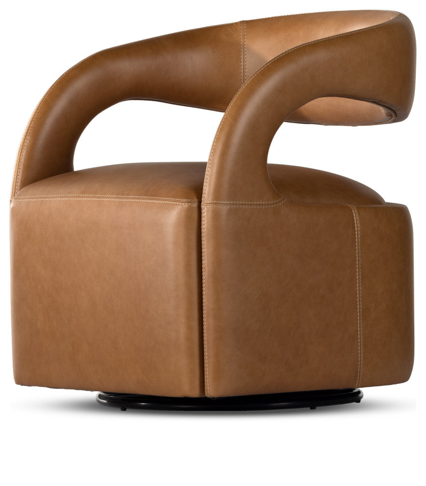 Hawkins Swivel Chair-Sonoma Butterscotch