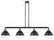 INNOVATIONS 214-BAB-HFS-84-BK 4-Light Island Light Matte Black