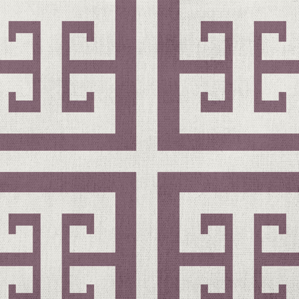 14x20" Greek Key Patterned Nautical Decorative Indoor Pillow, Dusty Purple