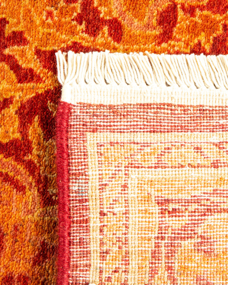 Mogul, One-of-a-Kind Hand-Knotted Area Rug Orange, 2' 6 x 10' 8