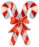 12" Lighted Holographic Candy Cane Christmas Window Silhouette Decor