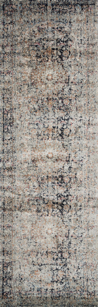 Anastasia Area Rug by Loloi, Charcoal/Sunset, 2'7"x10'0"
